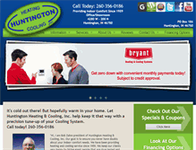 Tablet Screenshot of huntingtonheating.com